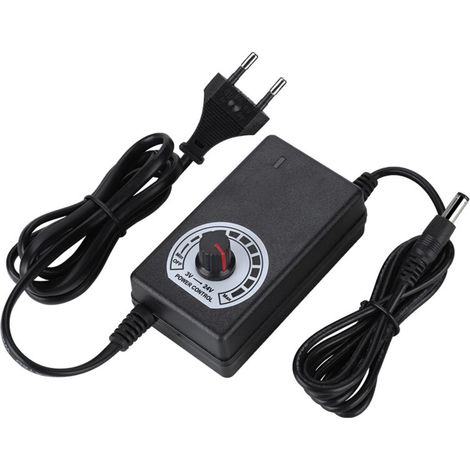 24W 3-24V Netzteil mit LED-Anzeige und 100-240V Spannungsregelung (EU-Stecker) (1/5)