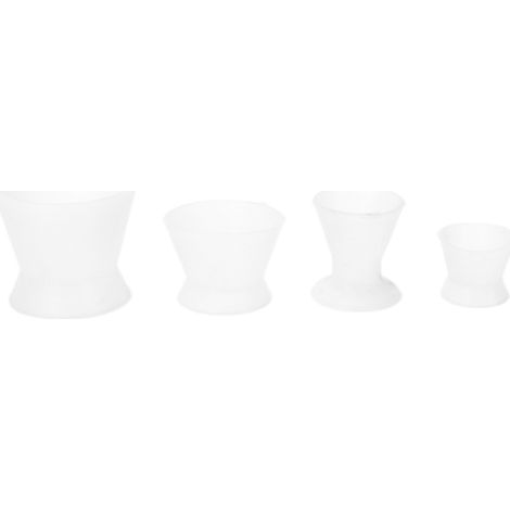 4 récipients de mélange en silicone professionnels pour laboratoire dentaire, lot de 4 bols de mélange pour matériaux dentaires (1/5)