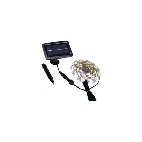 Bande Lumineuse LED Solaire 5m 150 LEDs Étanche Auto-Adhésive Flexible Découpable 2 Modes Marche/Arrêt Auto pour Escalier Terrasse Clôture (1/4)