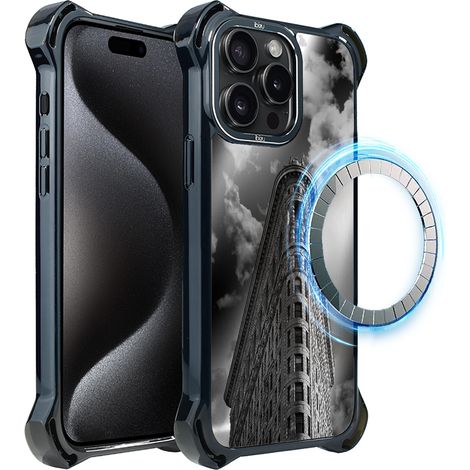 Hülle für iPhone 15 Pro Max ibizu DropGuard Ultra mit MagSafe, Noir City, Flatiron (1/5)