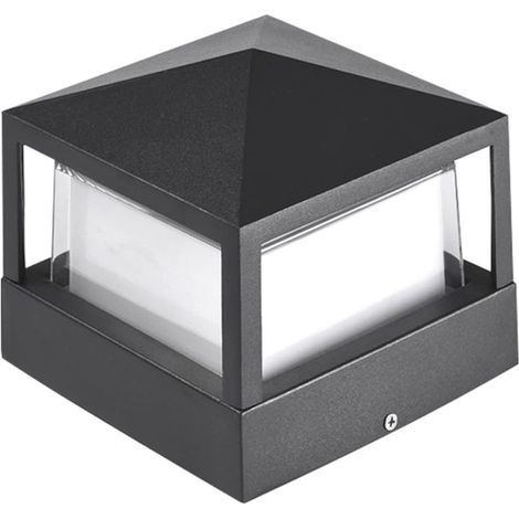 Mastbeleuchtung, Säulenbeleuchtung, Torbeleuchtung, Außenbeleuchtung, Villenbeleuchtung, wasserdichte Gartenbeleuchtung aus Aluminiumlegierung für Rasen, Tor und Zaun.