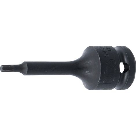 Punta de vaso de impacto  longitud 75 mm  entrada 12,5 mm (1/2")  perfil en T (para Torx) T25 (1/2)
