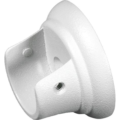 2 supporti bianchi laterali per tubo tenda diametro 20 mm