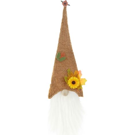 Gnome - Décoration Automnale - Ornament Festif Pour Thanksgiving - En Peluche Douce - Hauteur 50 Cm - Pour Intérieur (1/4)