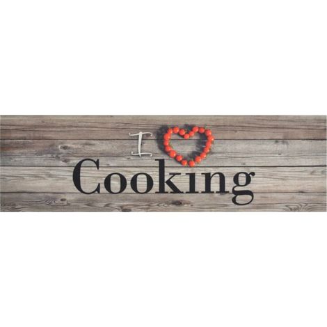 Maison Exclusive - Küchenteppich Waschbar Cooking Grau 45x150 cm (1/5)