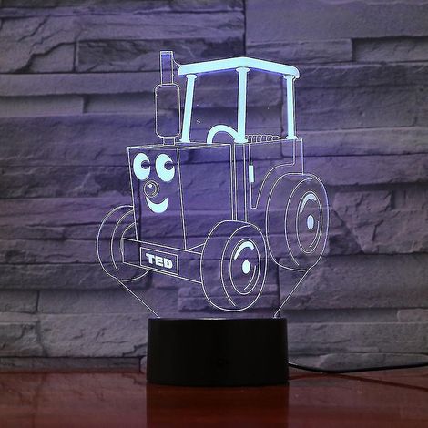 Lampe de nuit 3D Thomas, petite veilleuse LED 3D, lampe de table pour chambre à coucher (1/2)