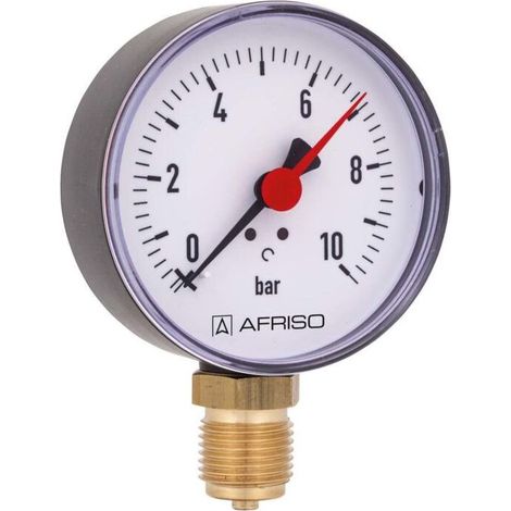 Afriso Manometer 1930 bar de, perpendiculaire 63563 logements diamètre de 80mm, raccordement 1/2 »
