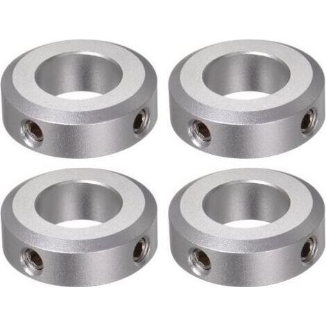 4pcs Bague de Réglage Bague Arrêt d'axe Butée Arbre Collier 17mm Alésage Aluminium Alliage 32mm OD, 10mm Largeur pour Roue Brouette Pont Boîte Vitesses CNC (1/5)