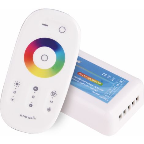 Kit RGBW Radiocomando + Centralina 12-24V a radiofrequenza Gestione Cambia Colore