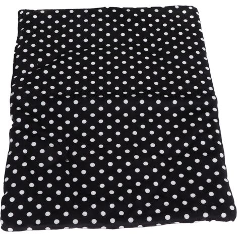 Coussin chauffant lavable et pliable, 3 niveaux de chaleur, recharge USB, tapis thermique pour chat et chien, blanc à pois (1/5)