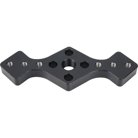 Woodworking straight hole drill locator, black aluminum alloy (single unit) (1/5)