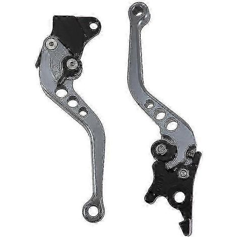 Poignées de frein de moto de haute qualité (lot de 2), en alliage CNC, compatibles avec la modification de motos (rouge). (1/5)
