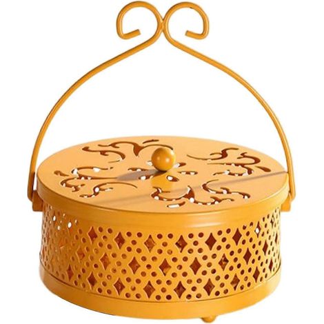 Support de brûleur rond ignifugé et couvercle pour jardin d'intérieur-Yellow (1/5)
