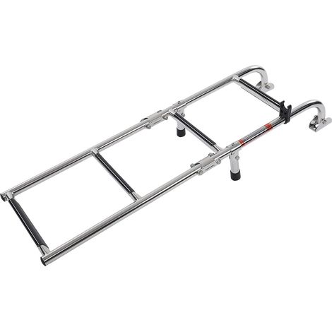 Entretoises Réglables pour Bateau, échelle Pliante à 4 Marches, Support Arrière Confortable pour Les Baleiniers de Boston (1/5)