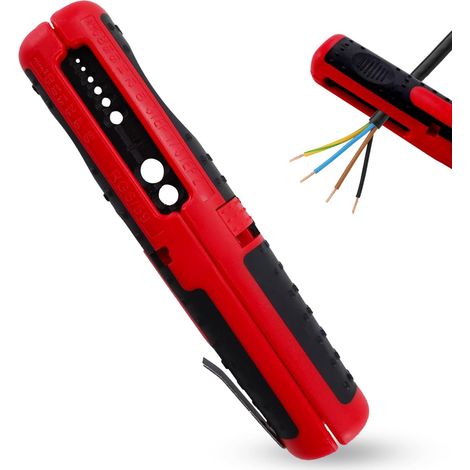 Professionelle Abisolierwerkzeug, Abmantelungswerkzeug Kabel Abisolierwerkzeug Kabelentmanteler 125 MM Universal Entmanteler (1/5)
