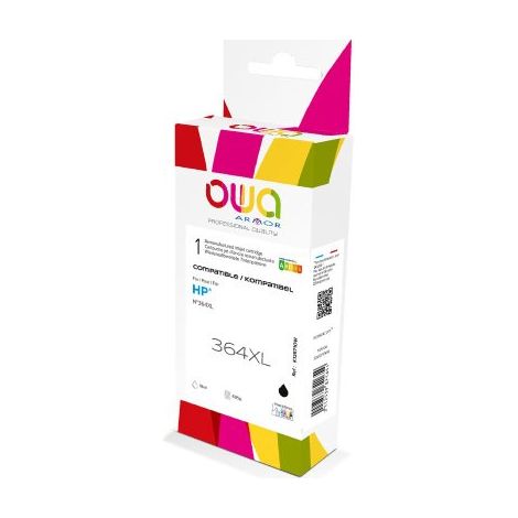 Cartouche Owa compatible HP CN684EE noire pour imprimante jet d'encre (1/5)