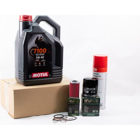 Kit Entretien Vidange Standard pour KTM ADVENTURE 640 LC4 de 2003 à 2007 - MOTUL 7100 5w40 4L