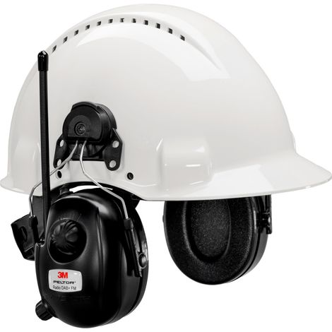 Gehörsch m DAB+FM-Radio Helm PELTOR HRXD7P3E01
