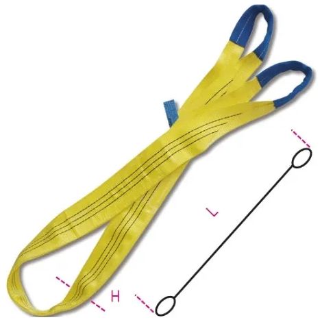 ROBUR BRAGHE DI SOLLEVAMENTO MM.90 MT.3 GIALLA ART.8156