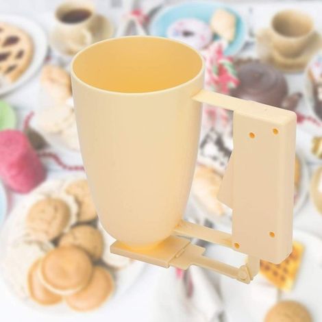Distributeur De Pâte à Crêpes Et Cupcakes, Distributeur De Pâte à Gâteau Entonnoir, Mélangeur De Pâte à Crêpes à Crème à Gâteau à Main Pour Pâtisserie Takoyaki (1/5)