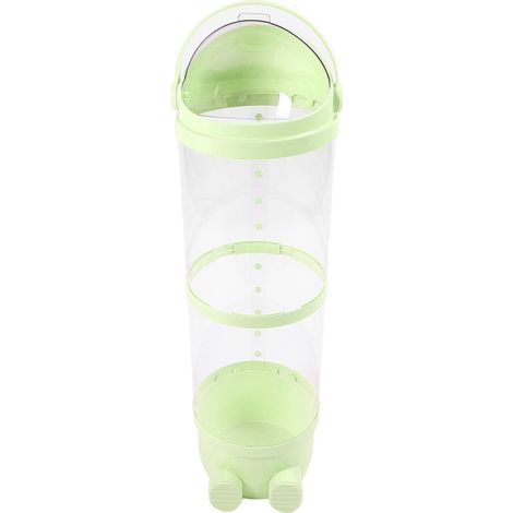 Tube de rangement peluches transparent grand volume vert 97cm organiser jouets enfant seau rangement tissu 34 pieces (1/5)