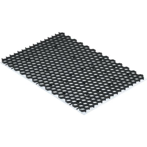 Alfombrilla estabilizadora 100% reciclada, gris, 119 x 80 cm (largo x ancho). SANS MARQUE