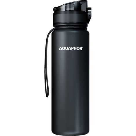 Gourde filtrante Aquaphor 0,5 l noire + 1 filtre (1/5)