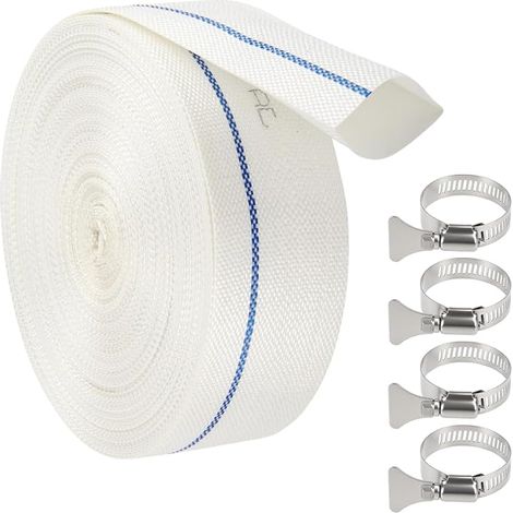 Flat Discharge Hose Diameter 38 mm (1 1/2") x 20 m Pump Hose (1/5)
