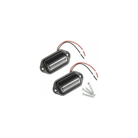 Zwei wasserdichte LED-Kennzeichenleuchten und sechs SMD-LED-Heckkennzeichenleuchten, geeignet für 12V/24V-Lkw, Transporter, Anhänger, Pkw und Wohnmobile. – Crezuo