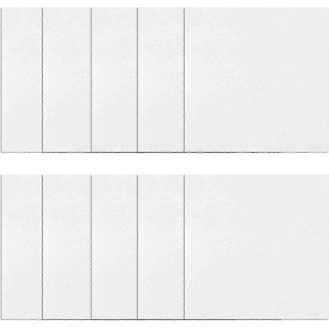 10 feuilles carrées de papier isolant thermique, papier ignifugé pour four à micro-ondes, 7 cm de large, compatible avec les poêles, les cheminées et autres matériaux de bricolage. (1/5)