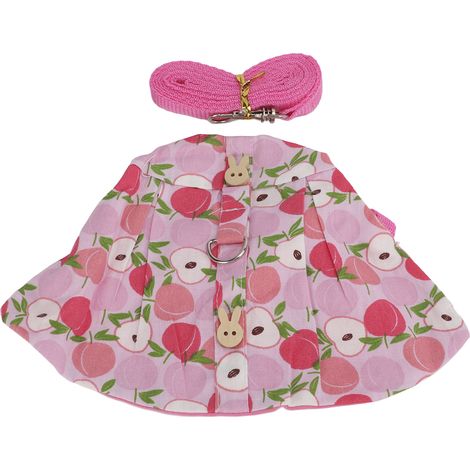 Harnais et laisse pour lapins, ensemble de corde de traction respirante et mignonne pour cochons d'Inde et hérissons. (1/5)