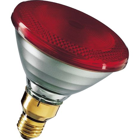 lampe infrarouge chauffante - e27 - 175w - par38 - rouge - bailey 60810738484