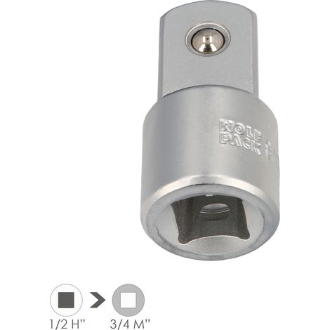 Adaptateur réducteur 1/2" femelle à 3/4" mâle (1/2)