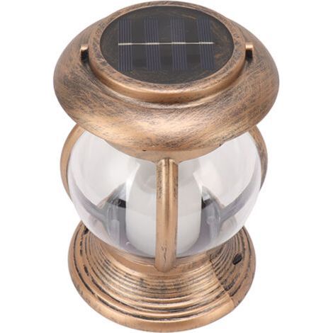 Solar Garden Lantern Hanging in Brass Color Waterproof IP44 for Outdoor Courtyard LED Light (1/5)