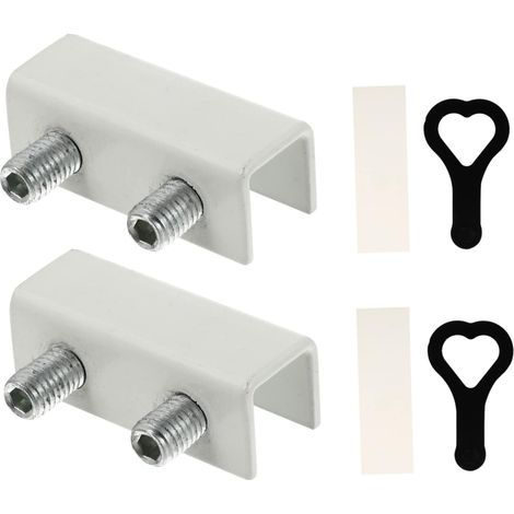 2pièces Verrous De Fenêtre Coulissante Aluminium Alloy Butées De Sécurité Pour Animaux Installation Facile Les Chutes Vol