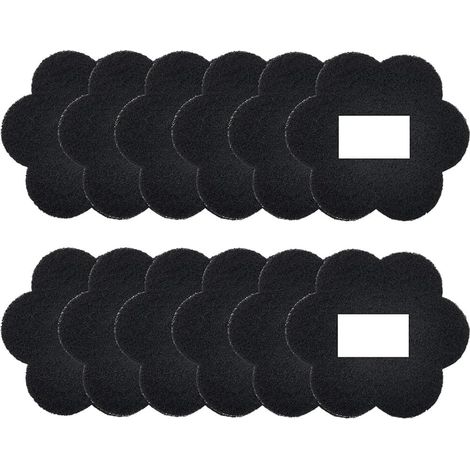 Filtres à Charbon Actif de Remplacement pour Poubelles Universelles, Pack de 12 Filtres Autocollants en Forme de Fleur. (1/5)