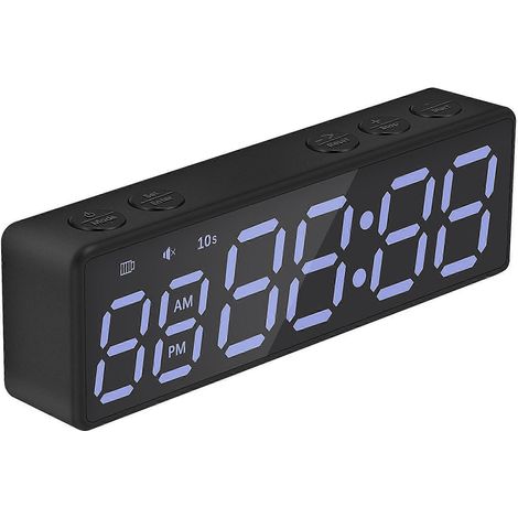 Minuteur de gym portable, minuteur d'intervalle, horloge de fitness avec compte à rebours, (A)--