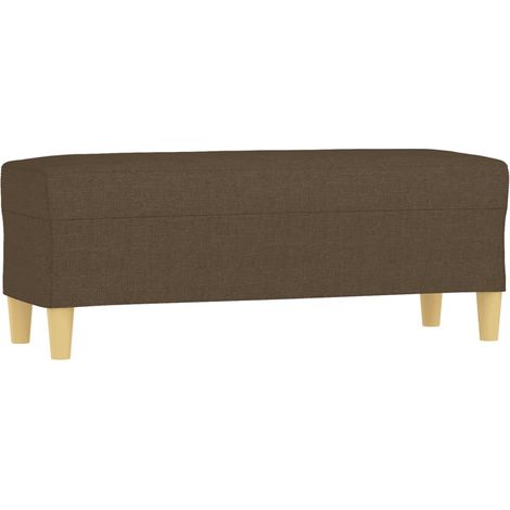 Panca panca 100 x 35 x 41 cm tessuto marrone 020010588