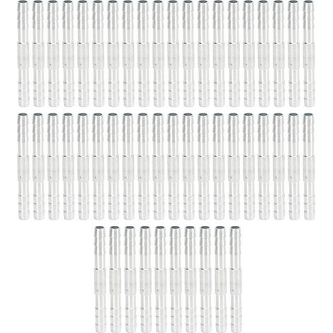 50 Stück Klimaanlagen-Schlauchanschlussstücke, universell, hochfest, Aluminium, Kältemittelschlauchanschlussstück 3/8 Zoll. (1/5)