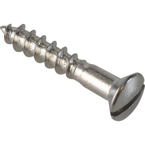 Multi-Purpose Screw SL Raised Head Chrome Plated 3.5 x 20mm Forge Pack 45