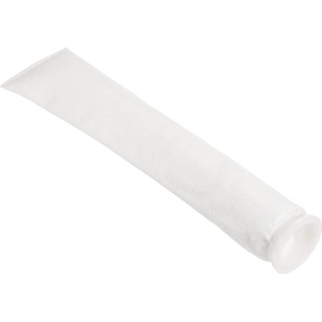 2.7 Inch Ring Filter Socks 10 Micron, Mesh Bag Pool Skimmer Basket, White (1/4)