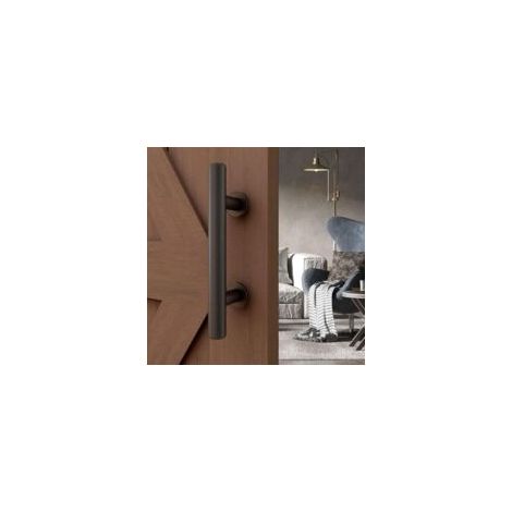 Maniglia per porta scorrevole, maniglia nera, maniglia moderna per porta da fienile - Crezuo