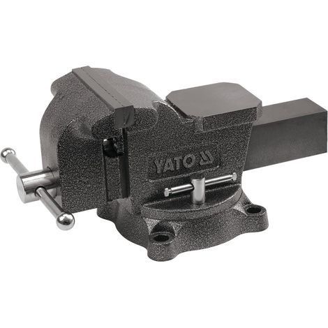 Etau d'atelier toya 125 mm base tournante 360° heavy duty