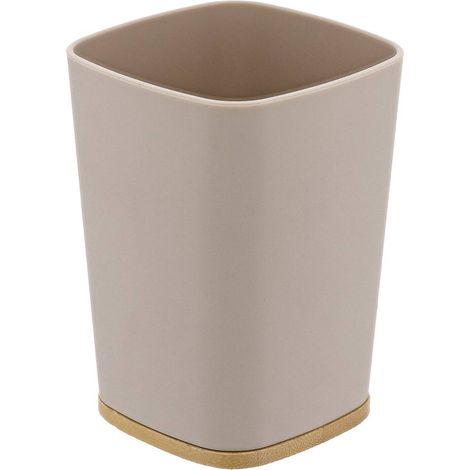Becher rubber + abs und bambus - beige - Tendance (1/2)