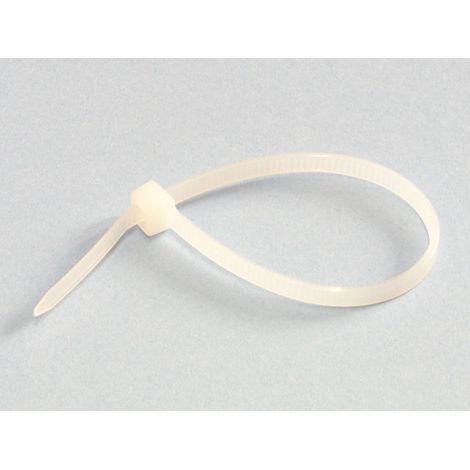 Colliers de serrage blancs 100 x 2,5 mm (100 pièces)