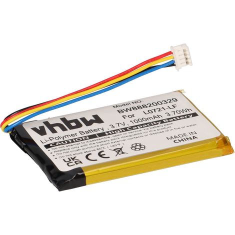 vhbw Akku kompatibel mit JBL Clip 3AN 3, 3SAND Lautsprecher Boxen Speaker (1000 mAh, 3,7 V, Li-Polymer) (1/5)