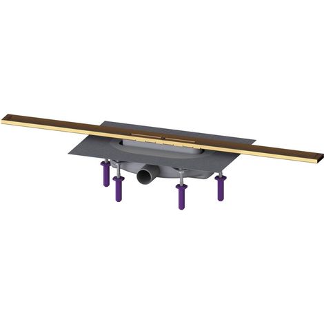 Kessel Duschrinne Linearis Infinity 60 Länge 800mm DN 40 Megastop, Bronze gebürstet (1/2)