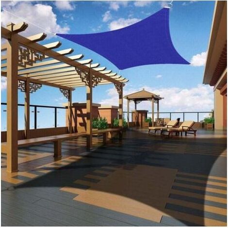 Voile D'Ombrage - Rectangulaire 2x2 M - Protection UV Et Imperméable Pour Jardin Terrasse Piscine Patio - 1 Pièce (1/5)