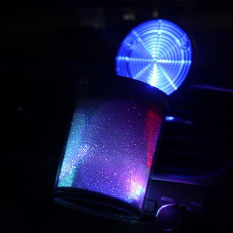 Auto-Aschenbecher mit LED-Beleuchtung für den Lufteinlass – Zigaretten- und Aschenhalter – Rauchdichter Behälter für Getränkehalter