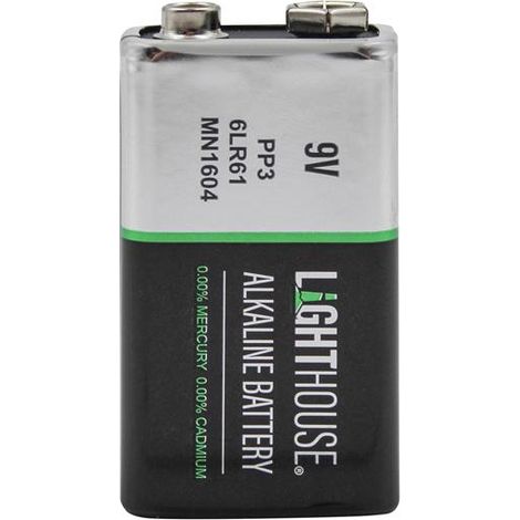 Alkaline Batteries 9V Lr61 1100Mah Pack Of 1 (1/4)